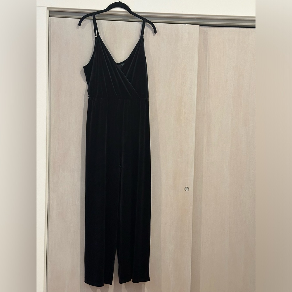 Wild Fable Black Velvet Romper
